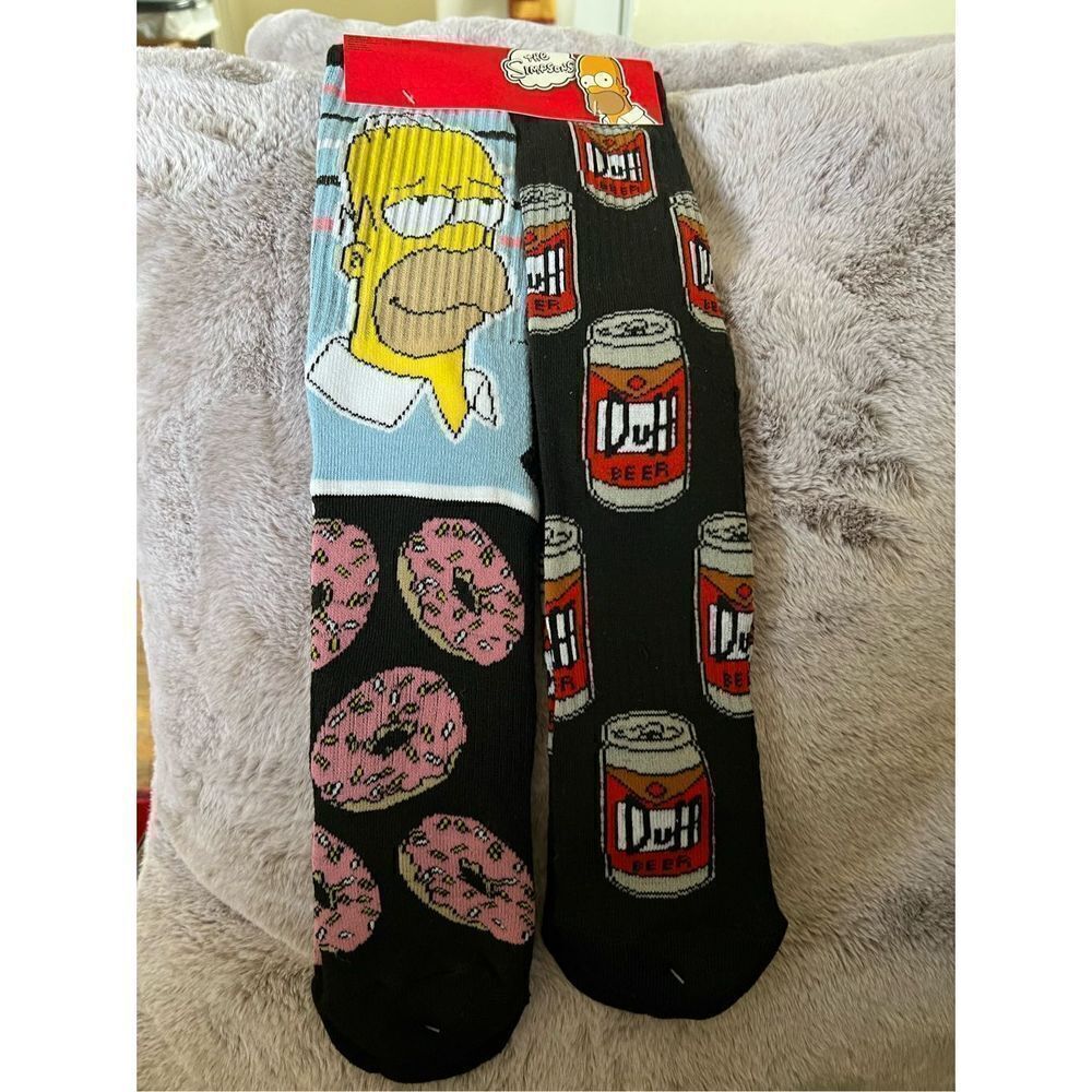 The Simpsons Novelty Socks 2pk